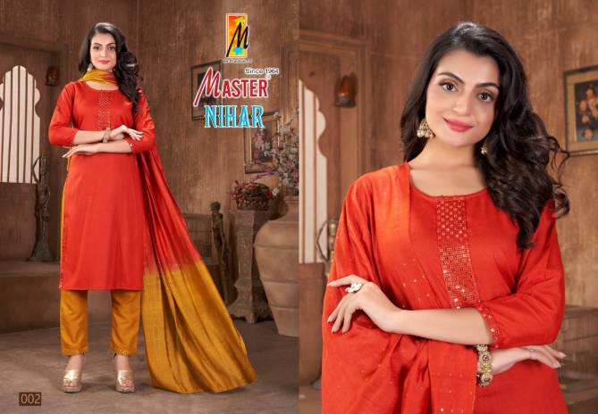 Master Nihar Fancy Latest Designer Daily Wear Kurti Pant And Dupatta Collection